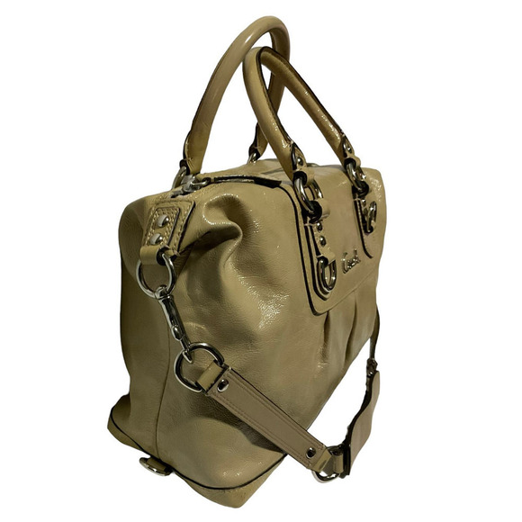 COACH ASHLEY CROSSBODY BEIGE METALLIC SATCHEL BAG F15447 - Picture 6 of 14